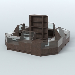 Торговый Островок "Эконом" №3 (16, 95 кв.м), Дуб Венге