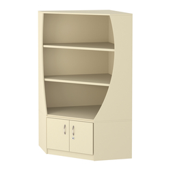 Стеллаж Гарант угловой низкий №2, Крем Вайс