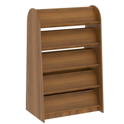 Стеллаж под книги №9 островной, низкий., Орех