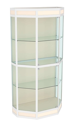 Витрина из профиля Трапеция №3 (метровая), Крем Вайс