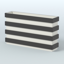 Тумба для цветов №1, Черный и Белый