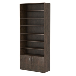 Стеллаж из ДСП с 6-ю полками 400x900 мм серии LEVEL-6 №14 (З/C - ДВП), Дуб Венге