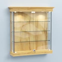 Витрина для музеев "Коллекция" настенная №2-3А-РЕГ, Дуб Золотистый
