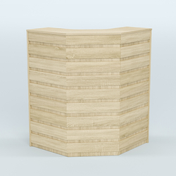 Ресепшен серии ПРАЙМ №3А угловой, Дуб сонома