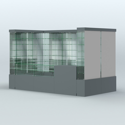 Павильон ИСТРА (глубина витрин-300мм) №3б (5, 94 кв.м), Темно-Серый