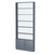 Стеллаж из ДСП с 5-ю полками 150x900 мм серии LEVEL-5 №9-1 (З/C - СТЕКЛО) Темно-Серый