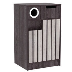 Прилавок под кофе серии "Смок", Ясень Анкор темный + Ясень Анкор светлый