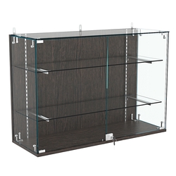 Витрина настенная НЕО №3-1 с двумя полками, Дуб Венге