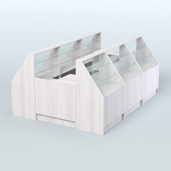 Торговый Островок "Эконом" №20 (5, 45 кв.м), Ясень Анкор светлый