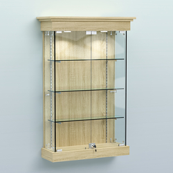 Витрина для музеев "Коллекция" настенная №1-3-РЕГ, Дуб Сонома