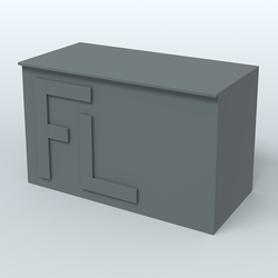 Ресепшн-стол "Фаберлинк" , Темно-Серый