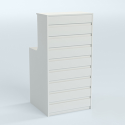 Ресепшен серии ПРАЙМ №2А, Белый