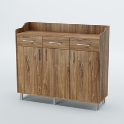 Стойка официанта "Бармен" №8-Н на ножках, Дуб Канзас коричневый