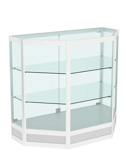 Прилавок из профиля трапеция №4  (закрытый), Серый