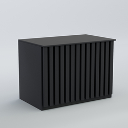 Ресепшен - стол широкий серии ПРИЛИВ №8, Антрацит