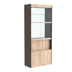 Витрина-прилавок, Дуб Сонома + Дуб Венге