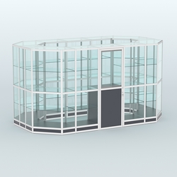 Павильон из профиля островной №5г, Антрацит