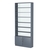 Стеллаж из ДСП с 6-ю полками 250x900 мм серии LEVEL-6 №11-1 (З/C - СТЕКЛО) Темно-Серый