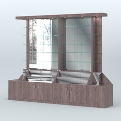 Павильон с накопителями серии Эталон №8, Ясень Анкор темный