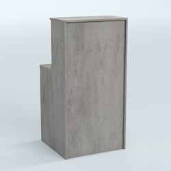 Ресепшен серии ПРАЙМ №2, Бетон Чикаго светло-серый F186 ST9