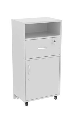 Прилавок под кассу серии СЛИМ №2 выкатной, Серый