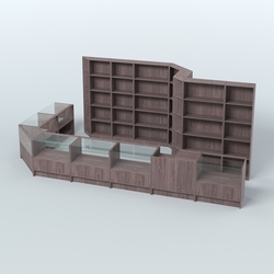 Торговый Островок "Эконом" №13 (15, 2 кв.м), Ясень Анкор темный