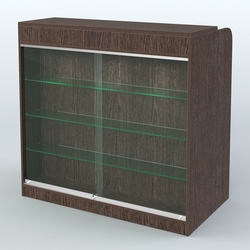 Ресепшен-Лайт №1 (Фасадная стенка - ЛДСП), Дуб Венге