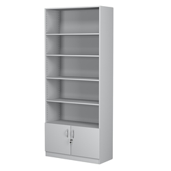 Стеллаж из ДСП с 4-мя полками 400x900 мм серии LEVEL-4 №14 (З/C - ДВП), Серый