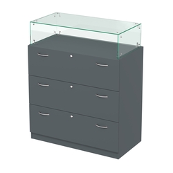 Прилавок с выдвижными ящиками Селена-14, Темно-Серый