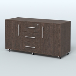 Тумба приставная Брента, цвет белый, Дуб Венге