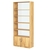 Стеллаж из ДСП с 4-мя полками 350x900 мм серии LEVEL-4 №13-1 (З/C - СТЕКЛО) Дуб Золотистый