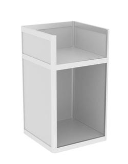 Прилавок под кассу из профиля №6  (открытый), Серый