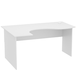 Стол эргономичный офисный СЭ-11 (левосторонний), Серый