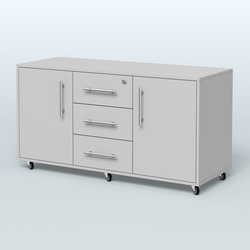 Тумба приставная Брента, цвет белый, Серый