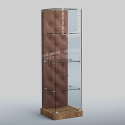 Низкая стеклянная витрина КАПИТОНЕ №1-ХП, Дуб канзас+03 M