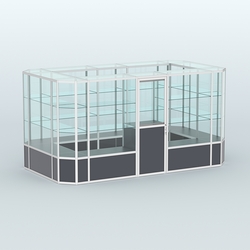 Павильон из профиля островной №3б, Антрацит