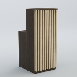 Ресепшен узкий серии ВЕРТИКАЛЬ №2, Дуб Венге и Дуб Сонома