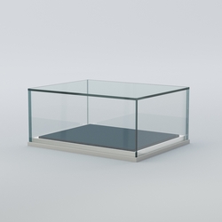 Витрина для музеев "Коллекция" №14 настольная с подсветкой, Серый