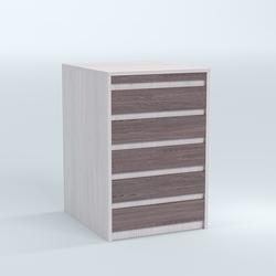 Стол-ресепшен серии ПРАЙМ №2А, Ясень Анкор светлый + Ясень Анкор темный