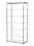 Пристенный торговый стеллаж ЛАЙТ с глубокими прозрачными полками №4 Белый