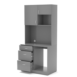 Офисная мини-кухня ПРАКТИК №6, Темно-Серый