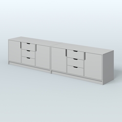 Тумба Модесто, комплект, Серый