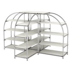 Комбинация стендов TD-06 №3-4 (с полками ДСП 16мм), Белый