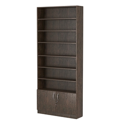 Стеллаж из ДСП с 6-ю полками 250x900 мм серии LEVEL-6 №11 (З/C - ДВП), Дуб Венге