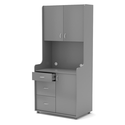 Офисная мини-кухня ЭЛЕГИЯ №4, Темно-Серый