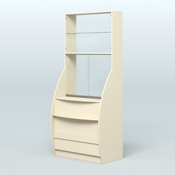 Витрина БРИЗ №5 с окном выдачи, Крем Вайс