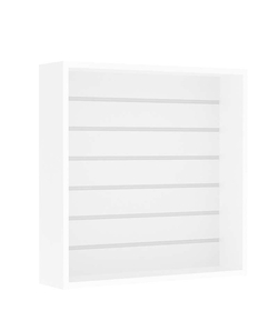 Витрина настенная №1-1В открытая с эконом панелью, Белый