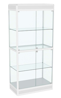 Витрина из профиля №3 (метровая) (задняя стенка - стекло), Серый