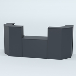 Ресепшен серии ПРАЙМ №7 со столом выдачи, Антрацит