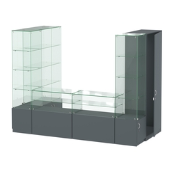 Павильон ИСТРА пристенный №5б (3, 64 кв.м), Темно-Серый